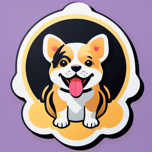 Dog stiker sticker