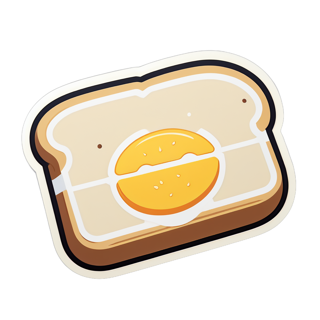 Frisches Toast sticker