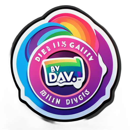 一個帶有引言「devin is gay」的標誌 sticker