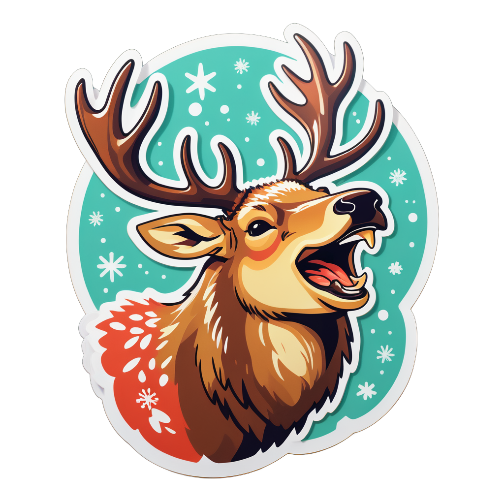 Joyful Elk Meme sticker