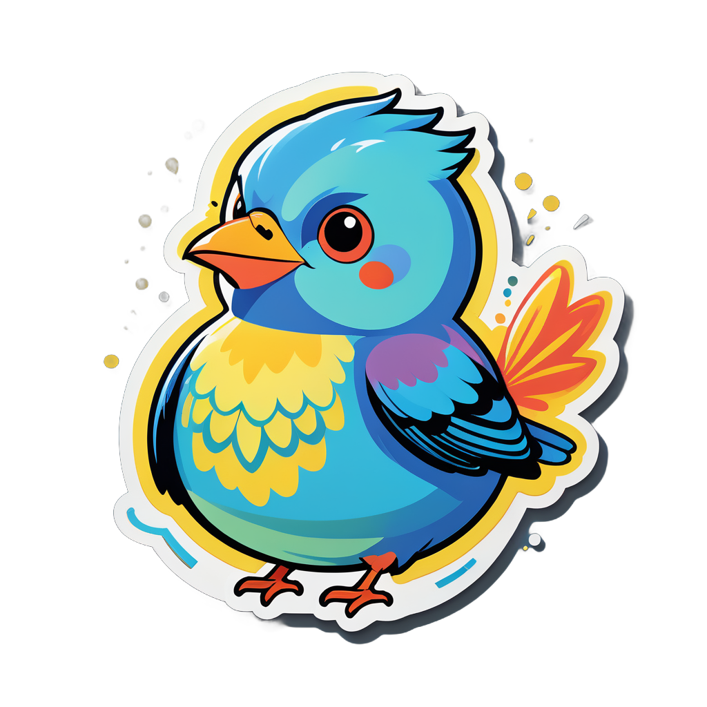 Chirping Bird sticker