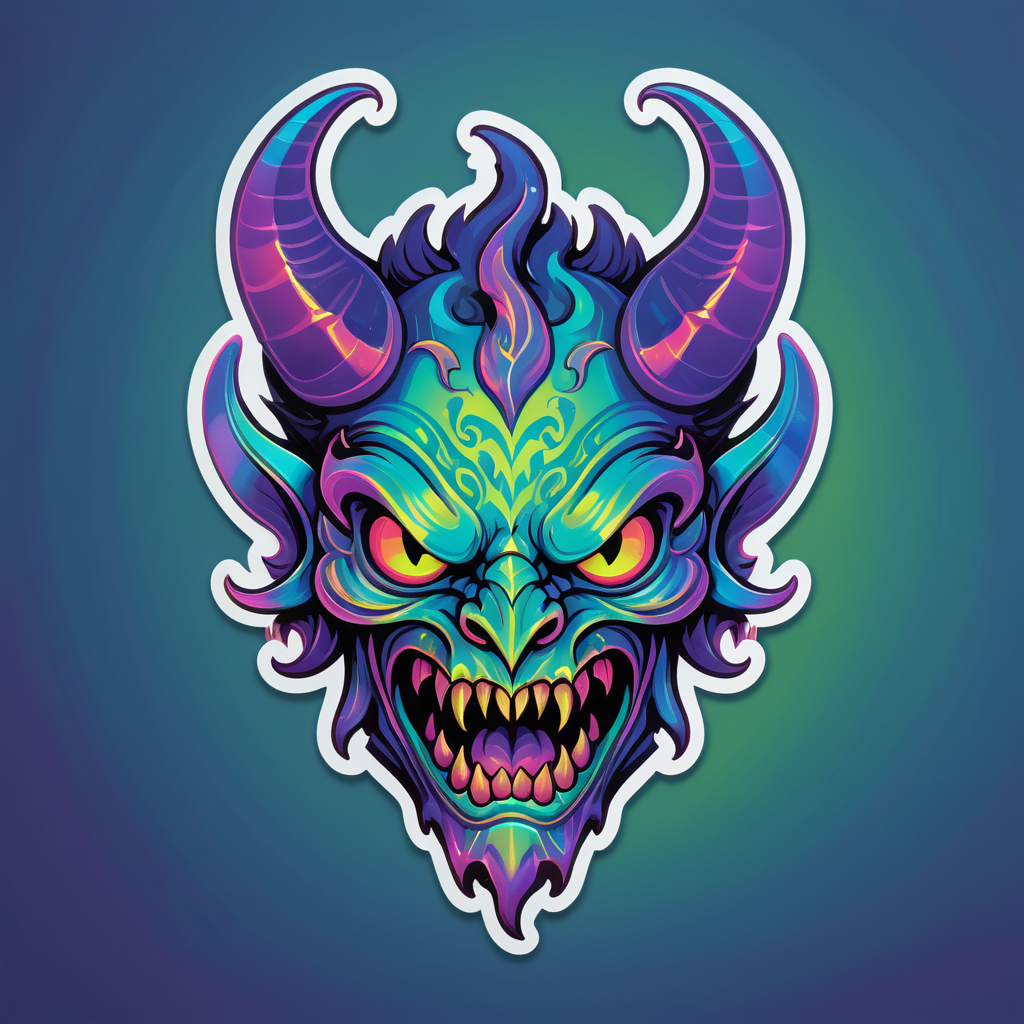 Iridescent Dover Demon sticker