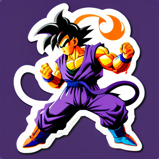 dragon ball goku vs freza sticker