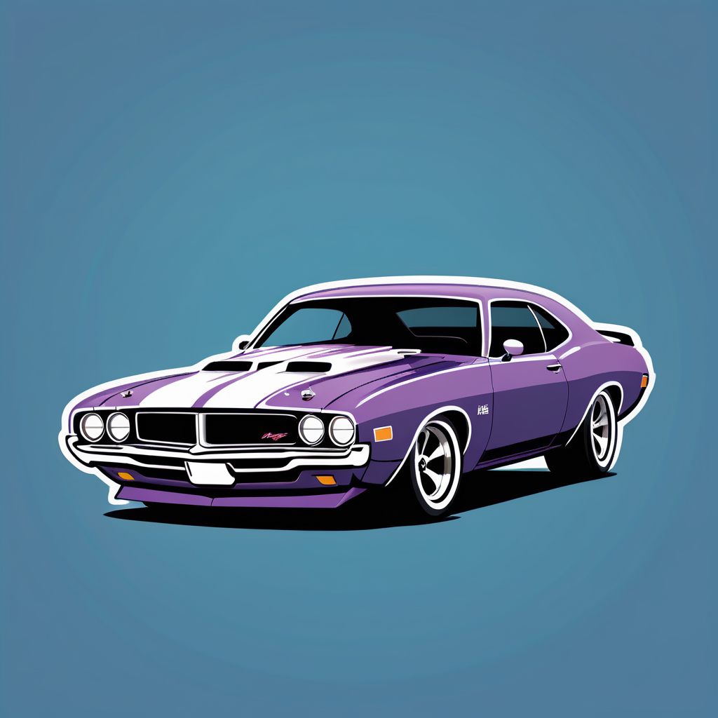 Muscle Car Profile sticker