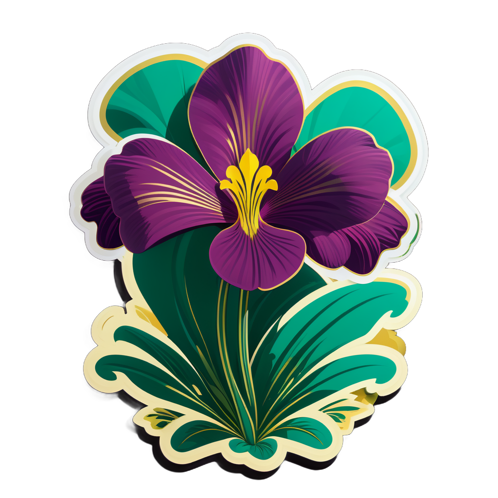 Opulente Oxalis Odyssee sticker