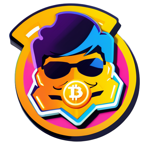 make me cool crypto design sticker