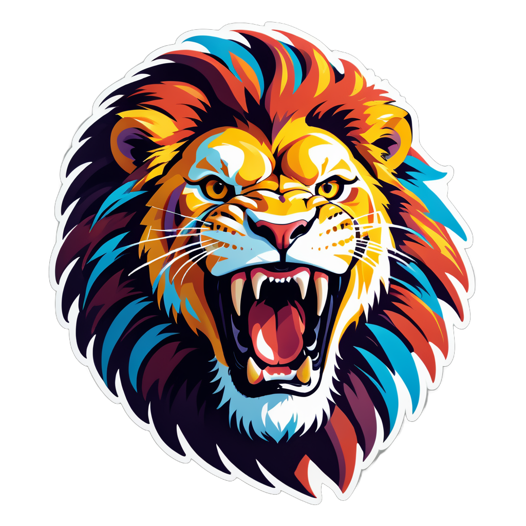 Roaring Lion sticker