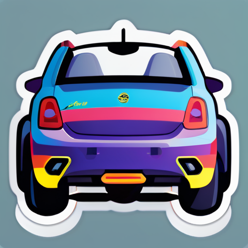 crear un super coche sticker