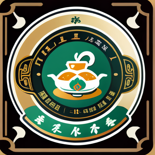 Describe the logo of an ancient tea specialty store. The ancient tea specialty store mainly sells Inner Mongolia specialty foods, beef jerky, milk tea, cistanche deserticola, Mongolian wine, milk slices, milk tofu, fried rice, etc. It also sells tea, with varieties including black tea, green tea, Scented tea, and also tea packaging gift boxes sticker