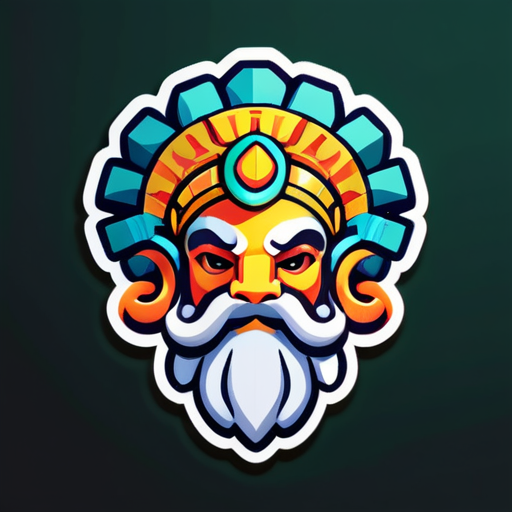 God of ram sticker