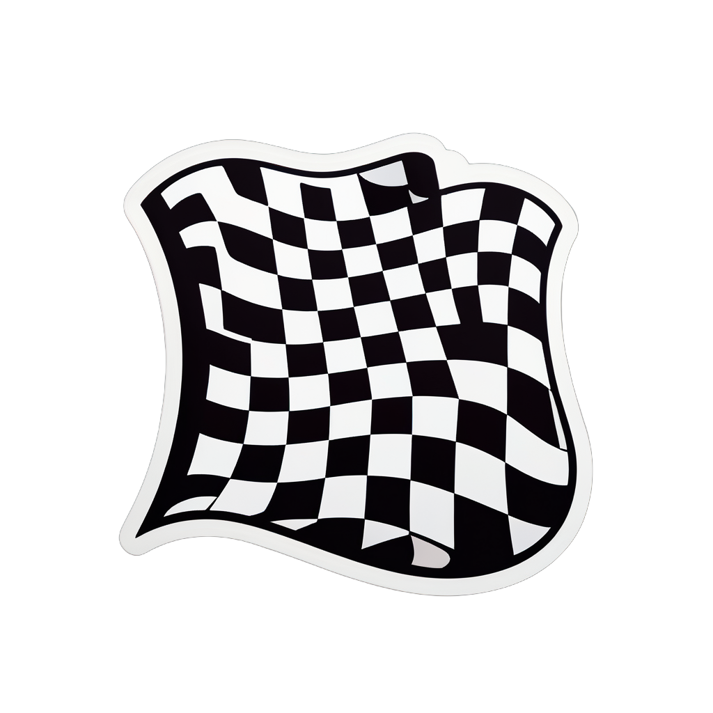 Checkered Flag sticker