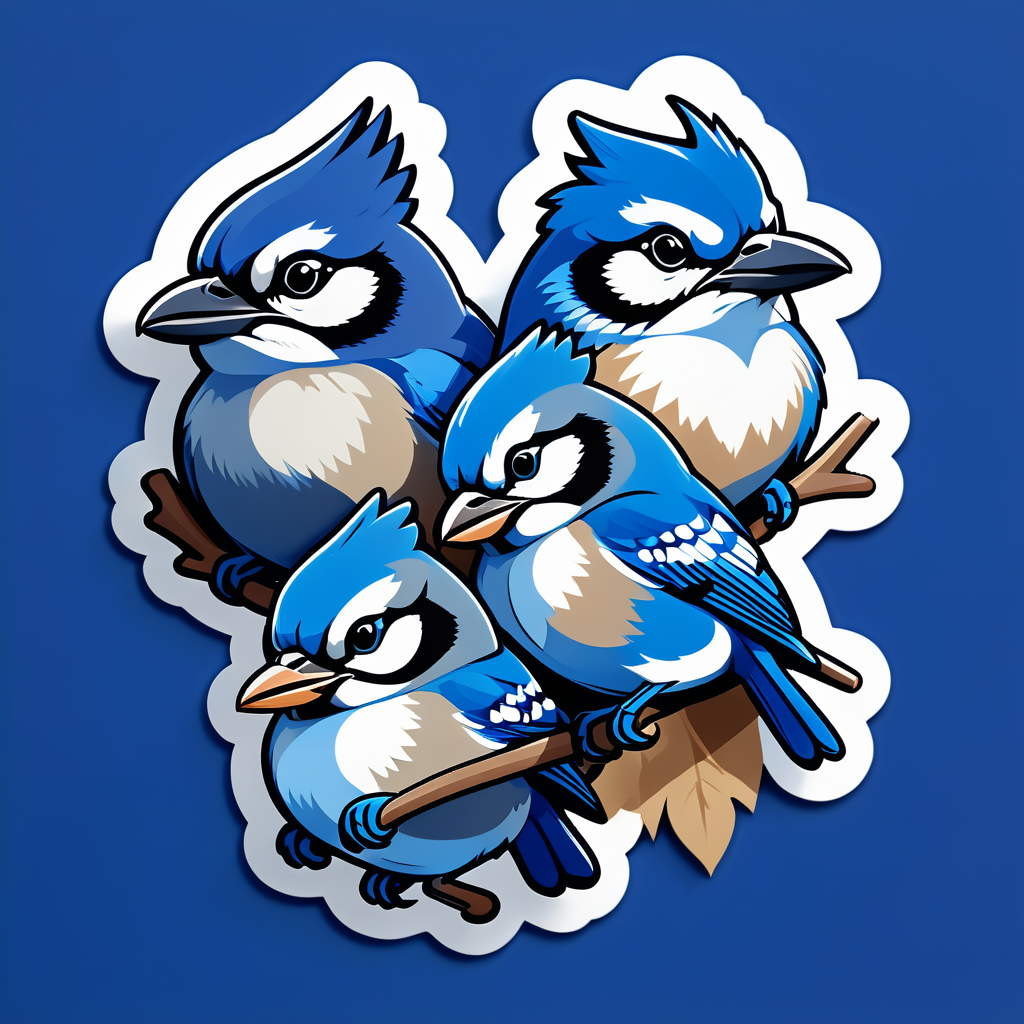 Pudgy Cobalt Blue Jays sticker