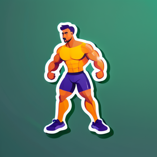 GOING GYM MAN sticker