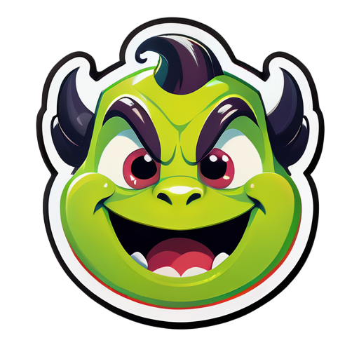 sherk with horny emotions sticker