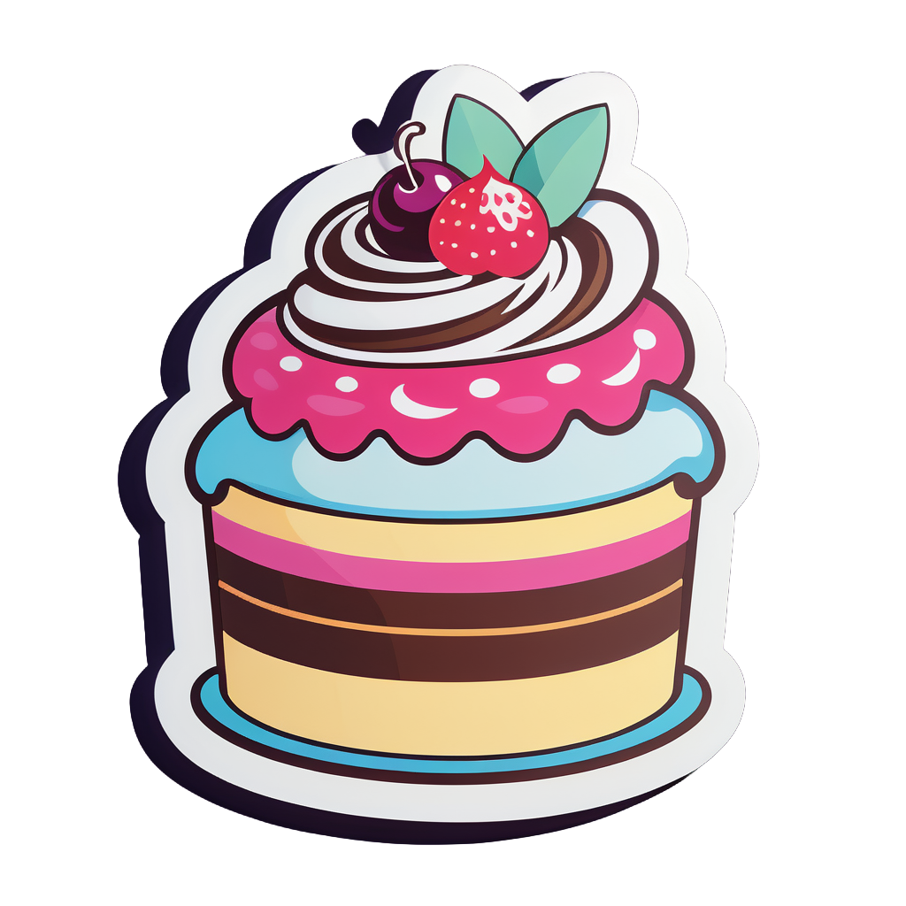 Postres Frescos: Pastel sticker