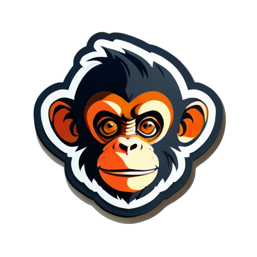 Monkey  sticker