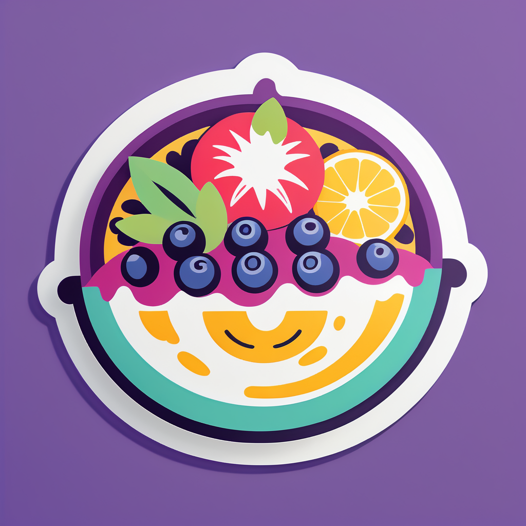 Tigela de Smoothie Fresco sticker