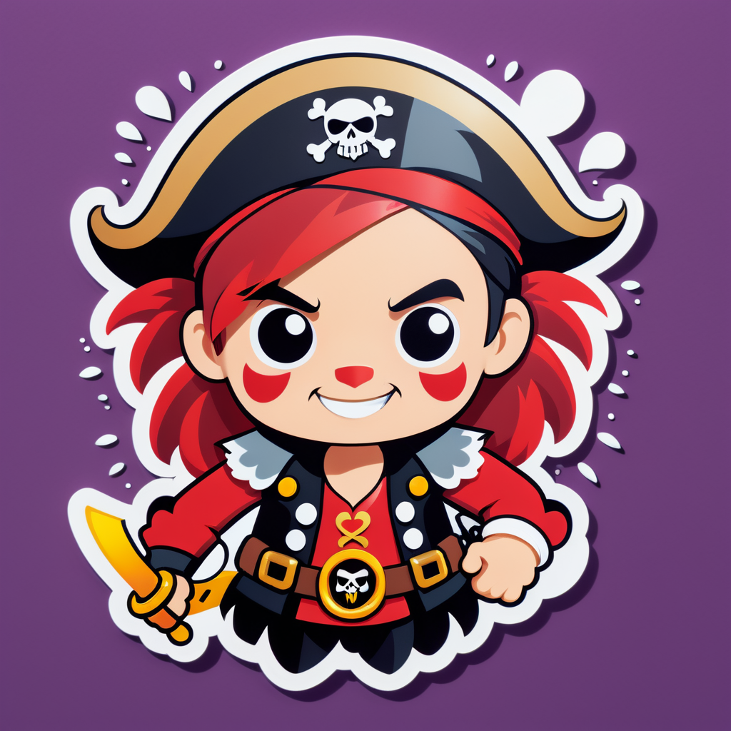 Brave Heart Pirate sticker