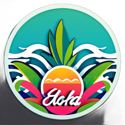 Aloha sticker