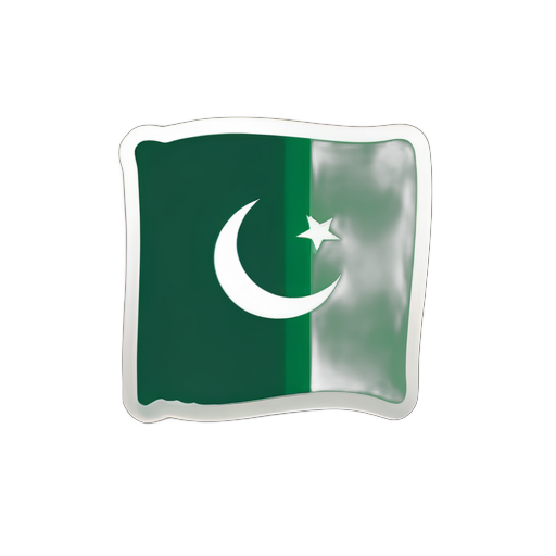 Pakistani flag sticker