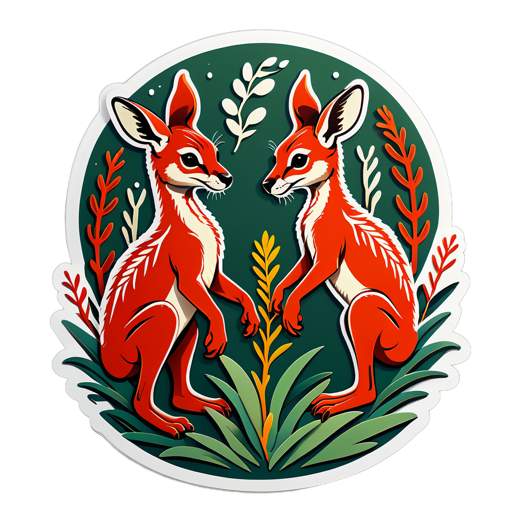 Kindred Kangaroo Paw Verwandtschaft sticker