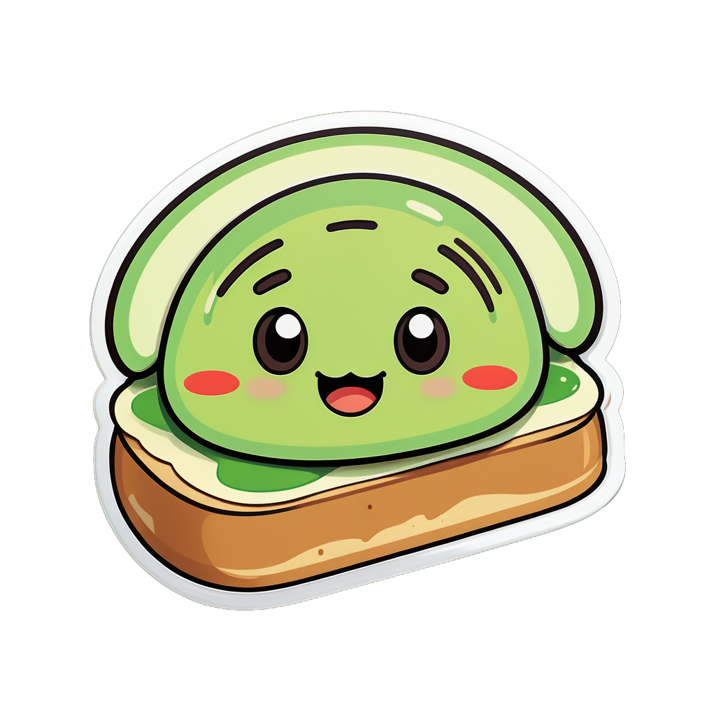 Toast à l'Avocat Mignon sticker