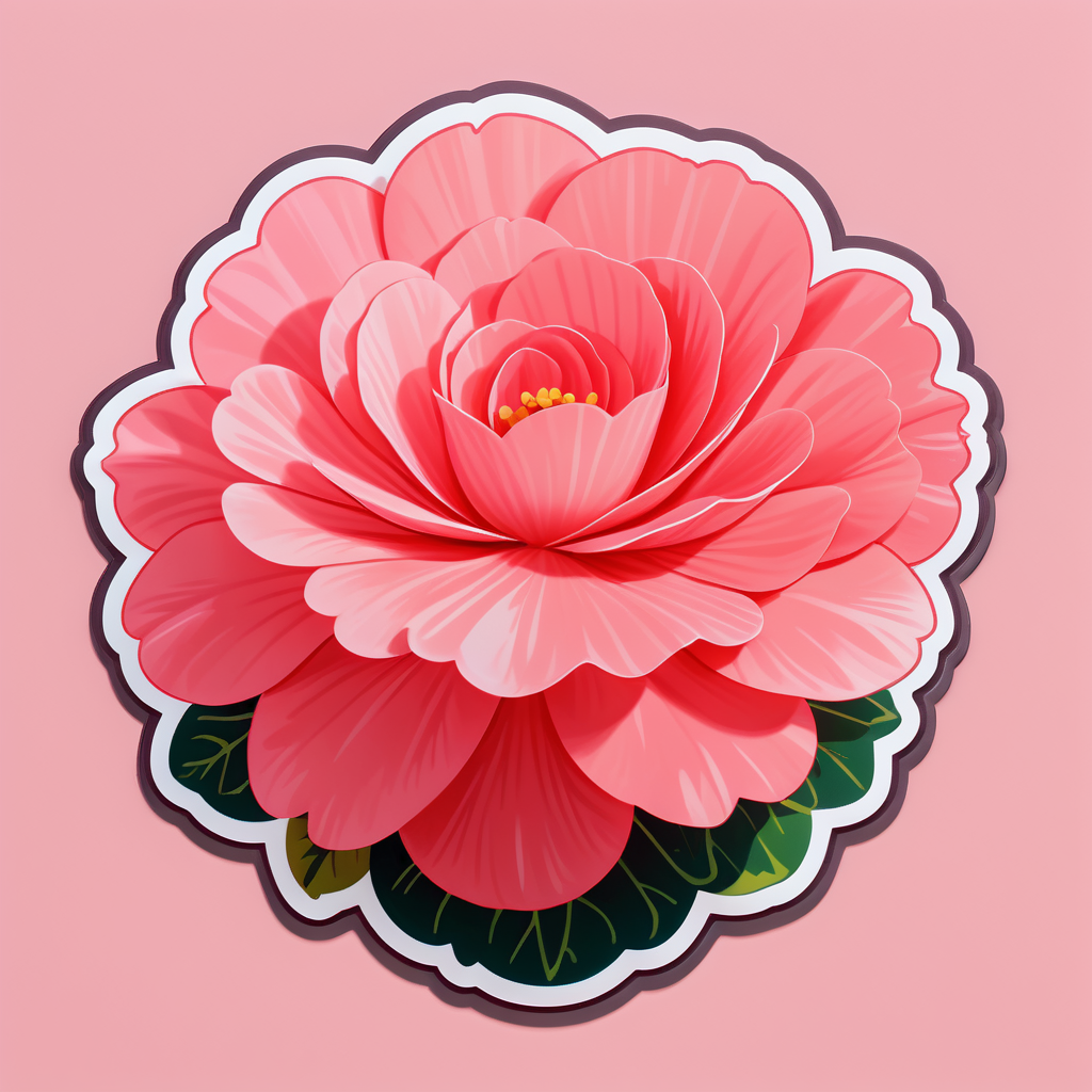 Blushing Begonia Ballet sticker