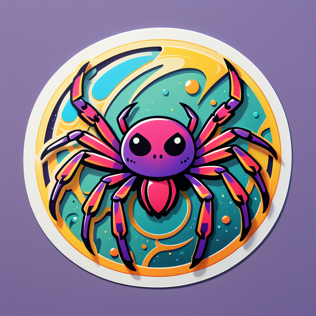 Crafty Spider Weaver sticker