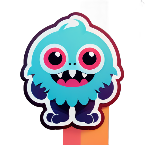 Niedliches Monster sticker