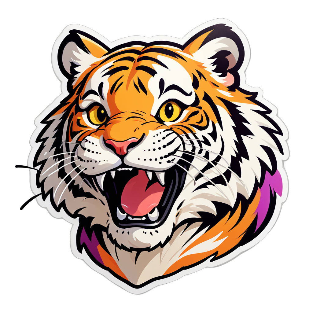 Hopeful Tiger Meme sticker