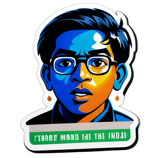 i want an sticker with an notation of todays youth learders of india whoa re fighting agaist the wrong thing happening in this country that it sticker