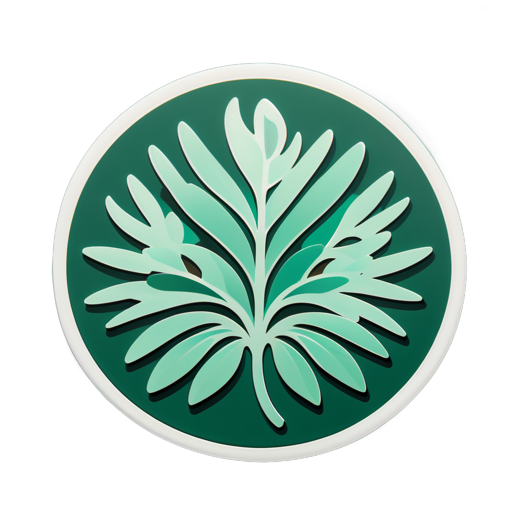 Emerald Eucalyptus Elegy sticker