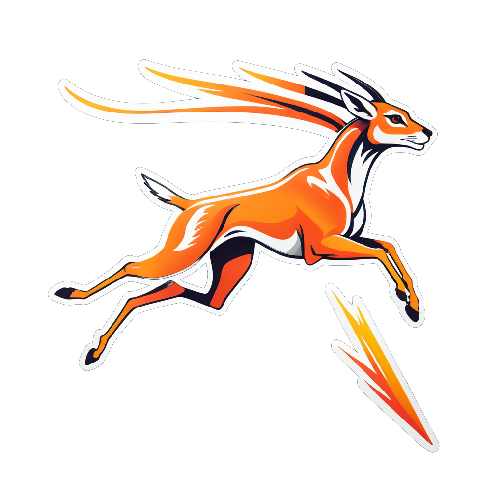 Coureur d'Antilope Swift sticker