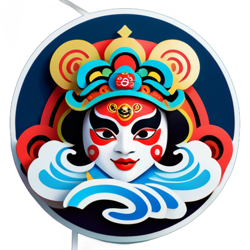 peking opera with the Temple Heaven sticker