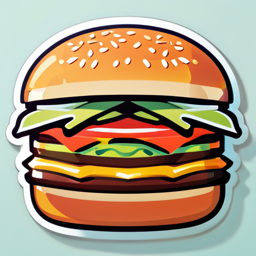 Meilleur burger sticker