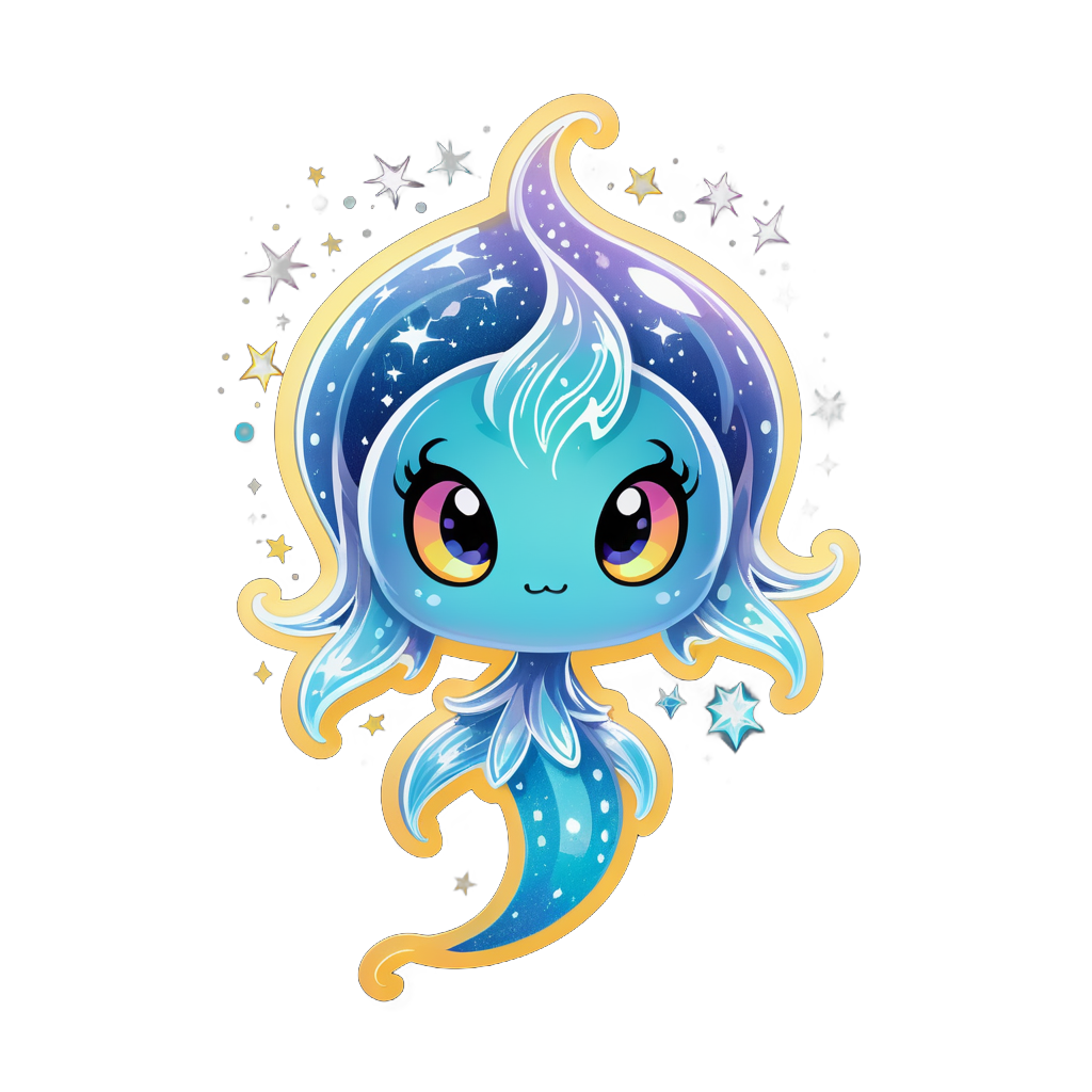 Sparkly Will-o-the-Wisp sticker