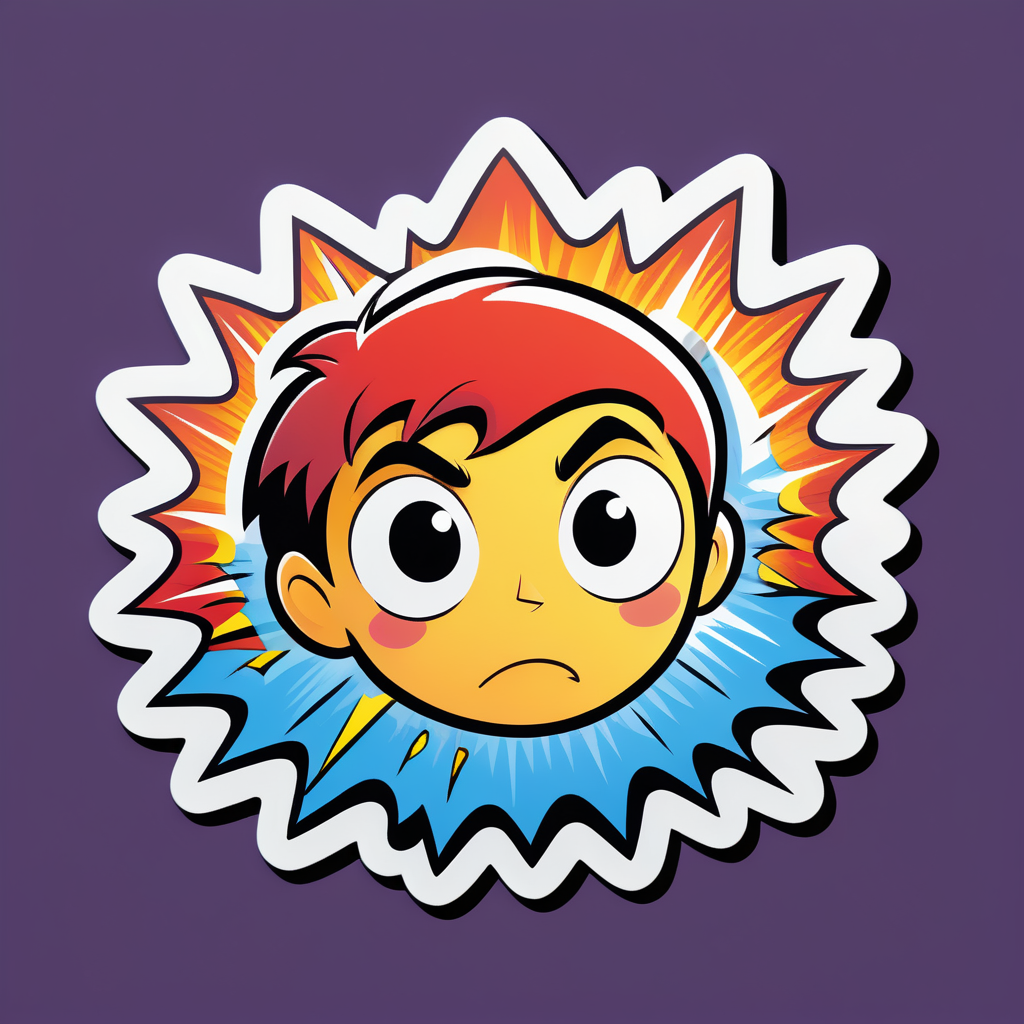 Cheeky Comic Book Bang sticker