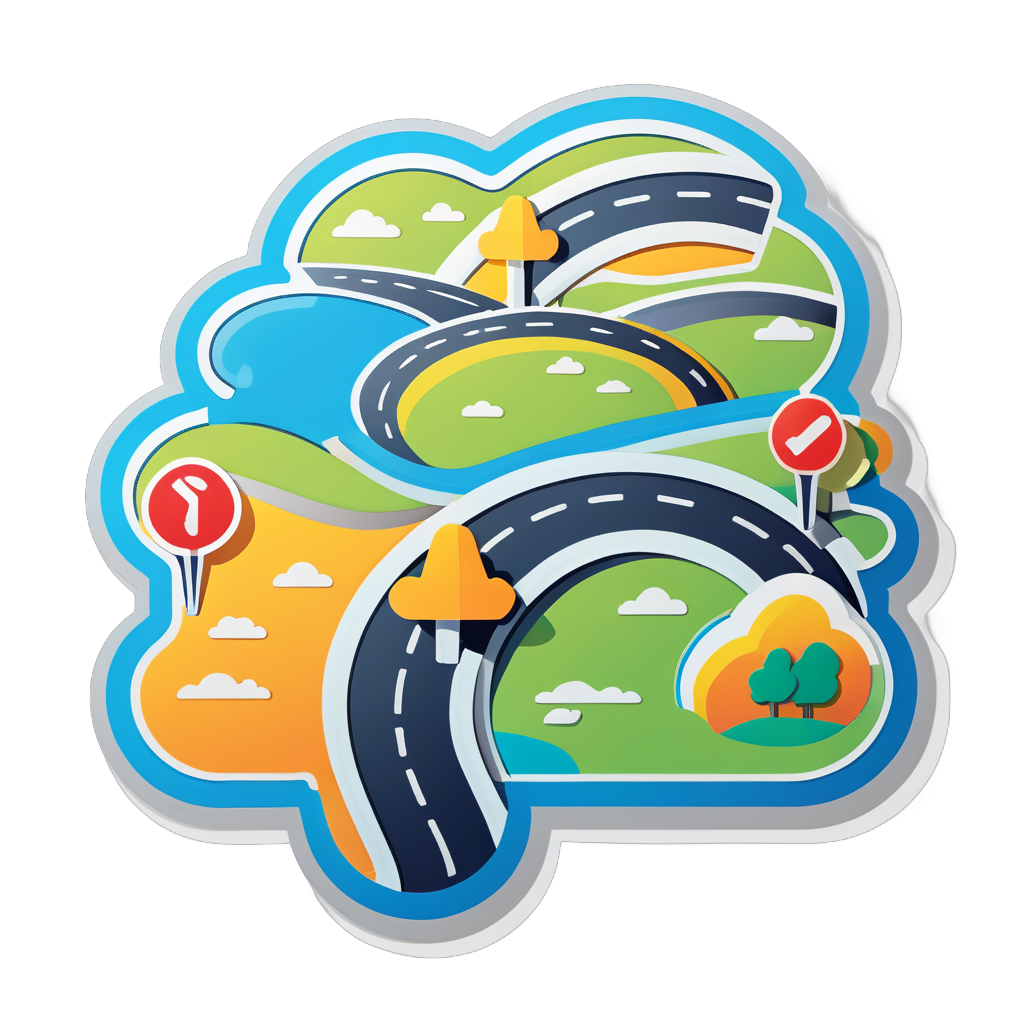 Road Map sticker