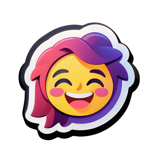 Faça um emoji que expresse gratidão em toda a web sticker