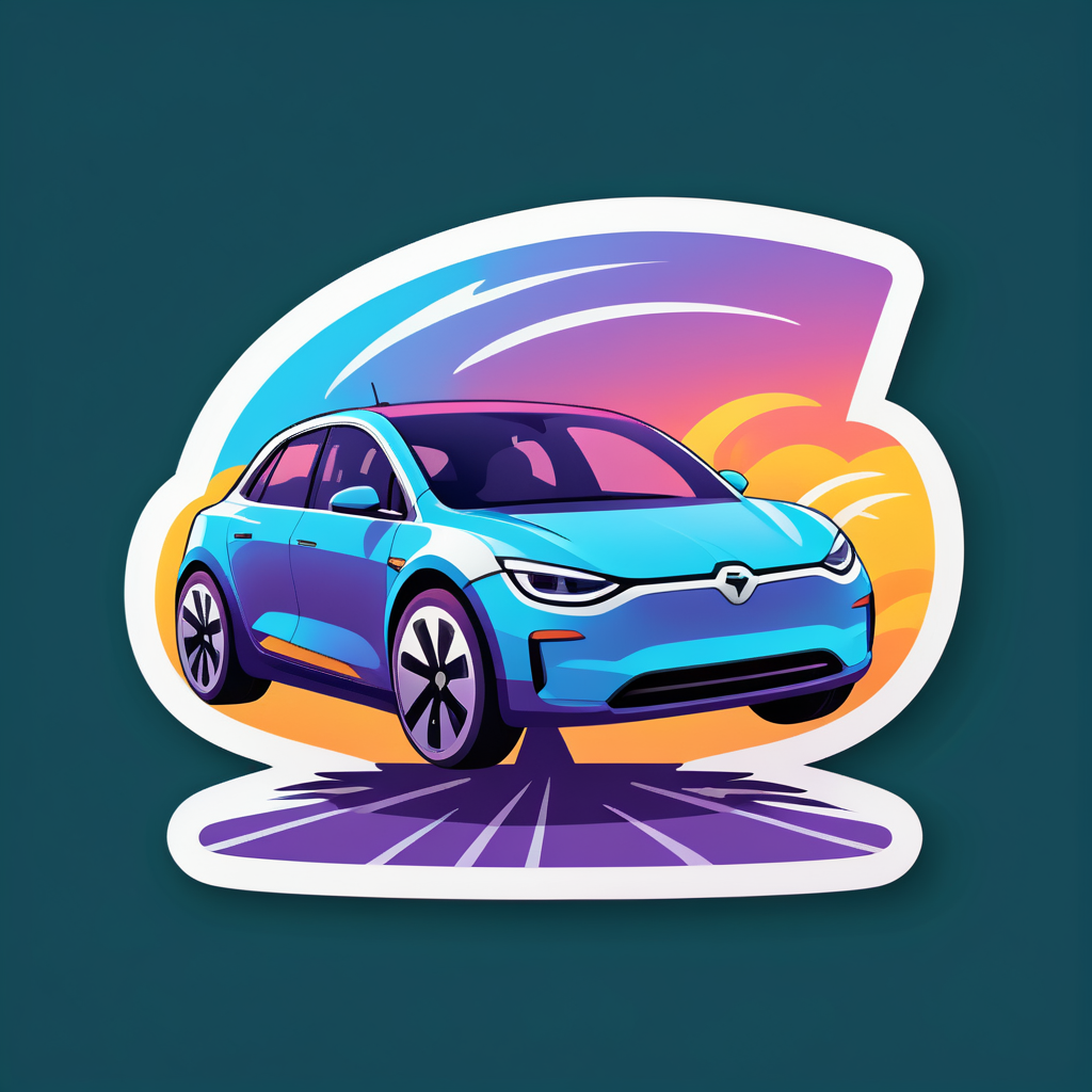 Electric Car sticker