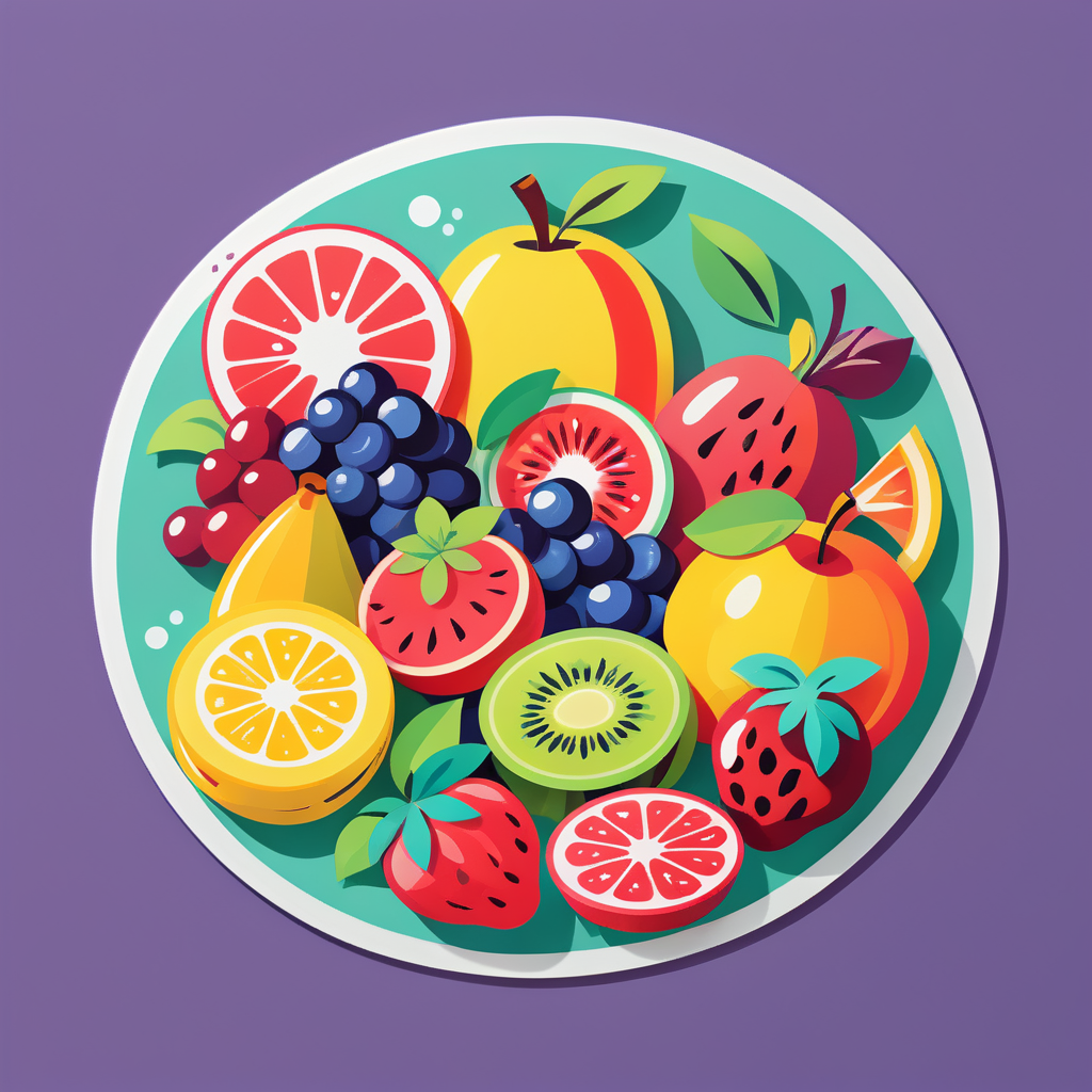 Fresh Fruit Medley sticker