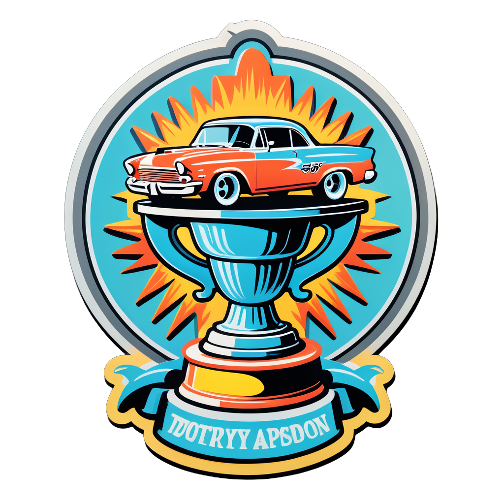 Car Show Trophy sticker