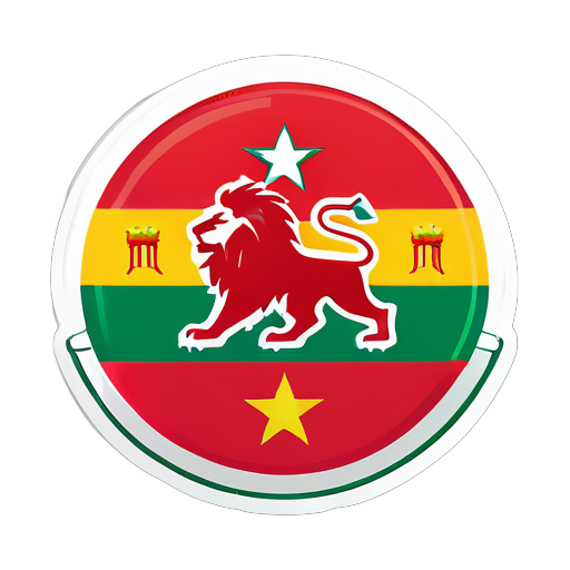 World Cup bóng đá tại Maroc cờ sư tử sticker