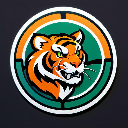 Tiger Team Golf sticker