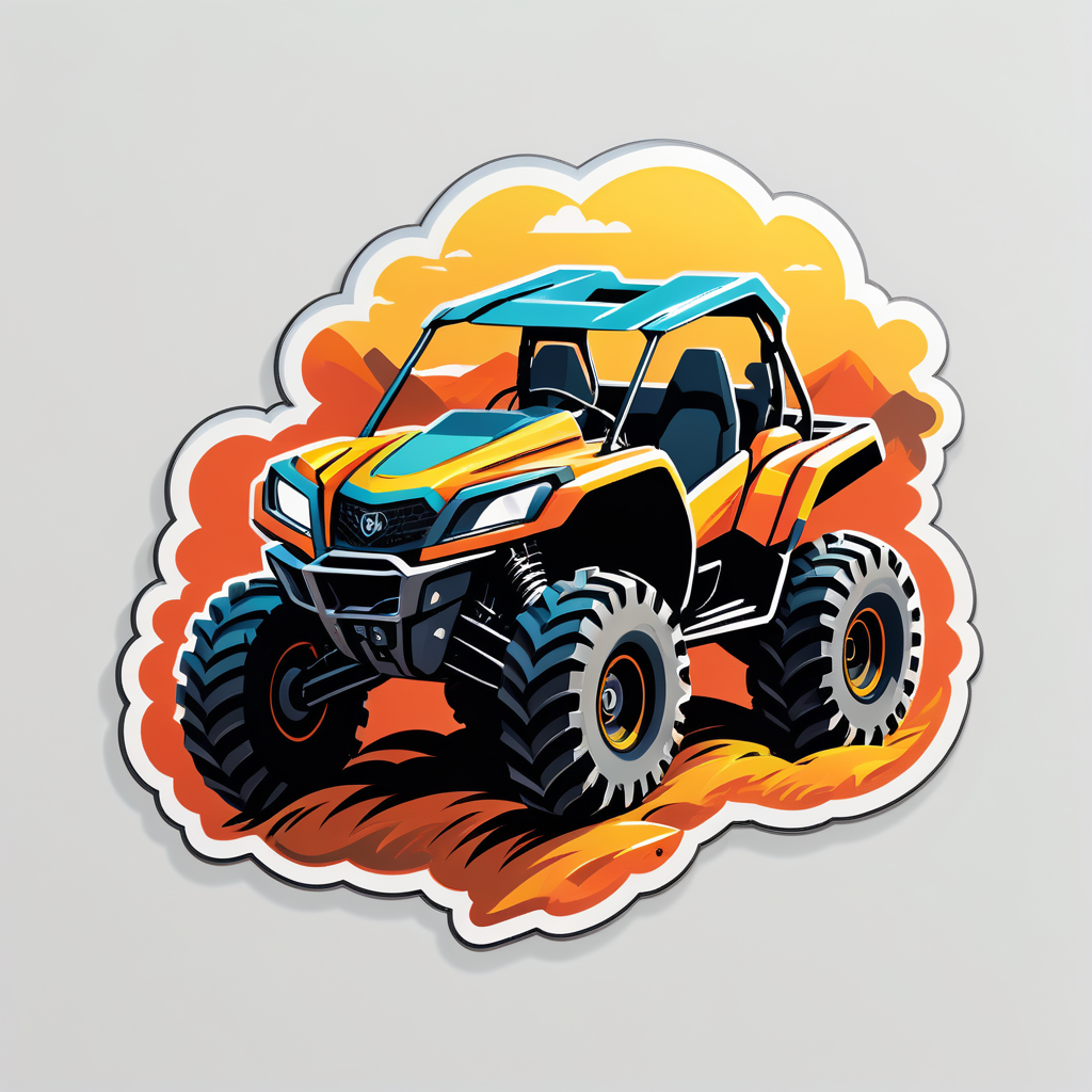 ATV on Rough Terrain sticker