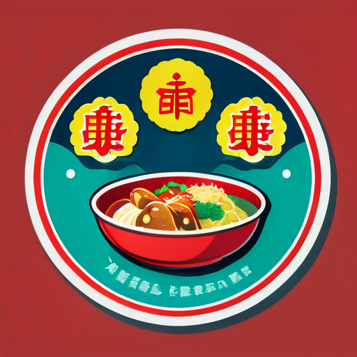 Restaurant de cuisine chinoise sticker