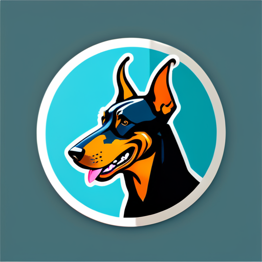 doberman sticker