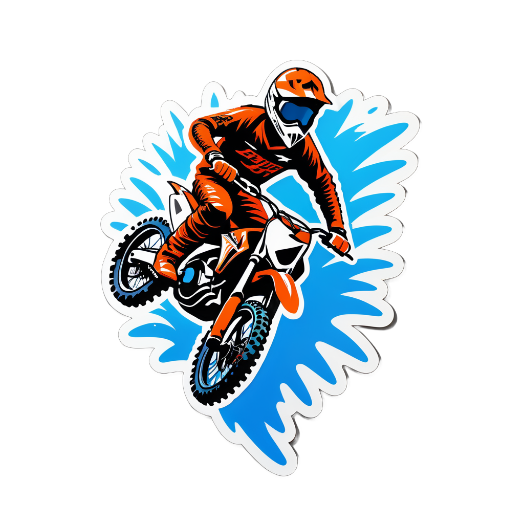 Dirt Bike Jump sticker