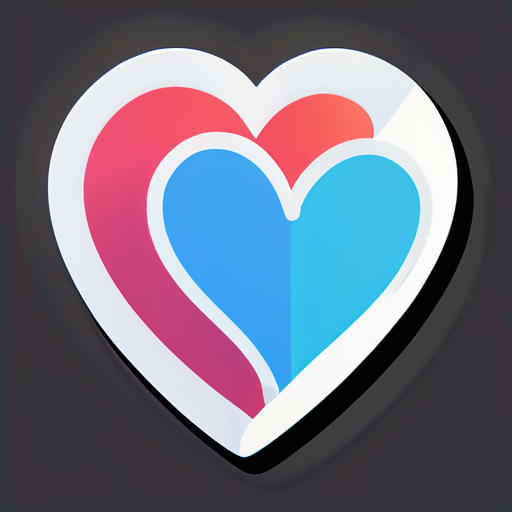 Heart sticker