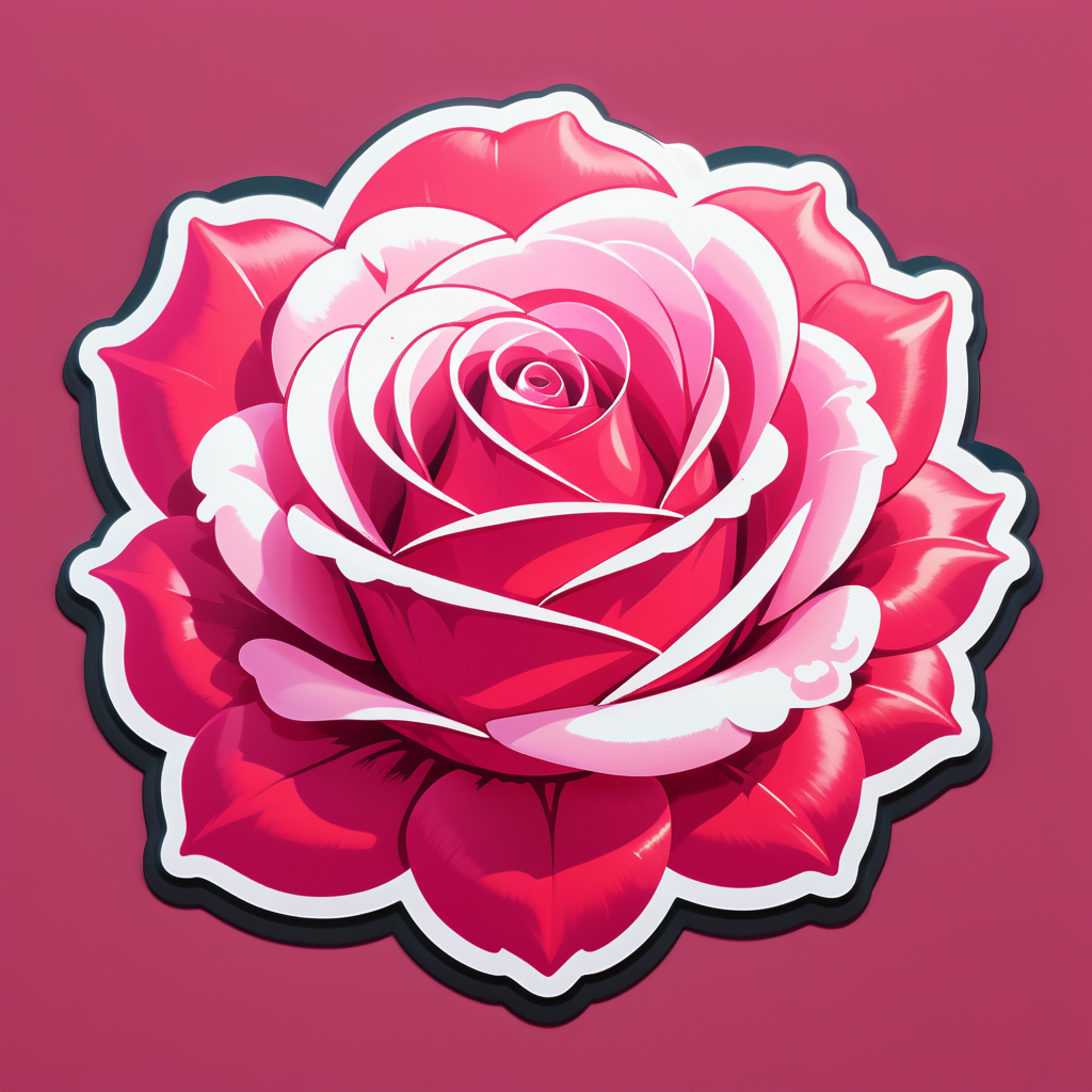 Radiant Rose Whisper sticker